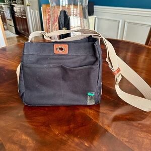 Stylish Black Canvas Purse